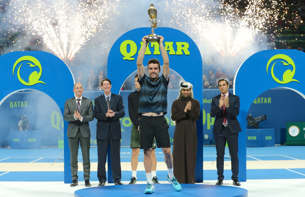 Roberto Bautista Agut é campeão do Qatar ExxonMobil Open 2019 /Foto: Samer Rejjal - QTF