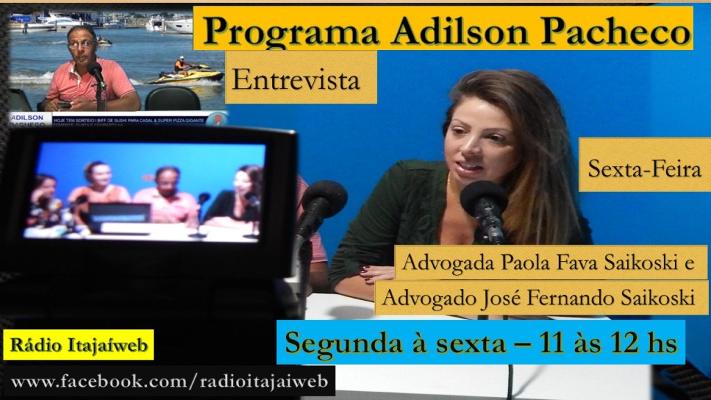 A Advogada Paola Fava Saikoski é um dos entrevistados nesta sexta-feira
