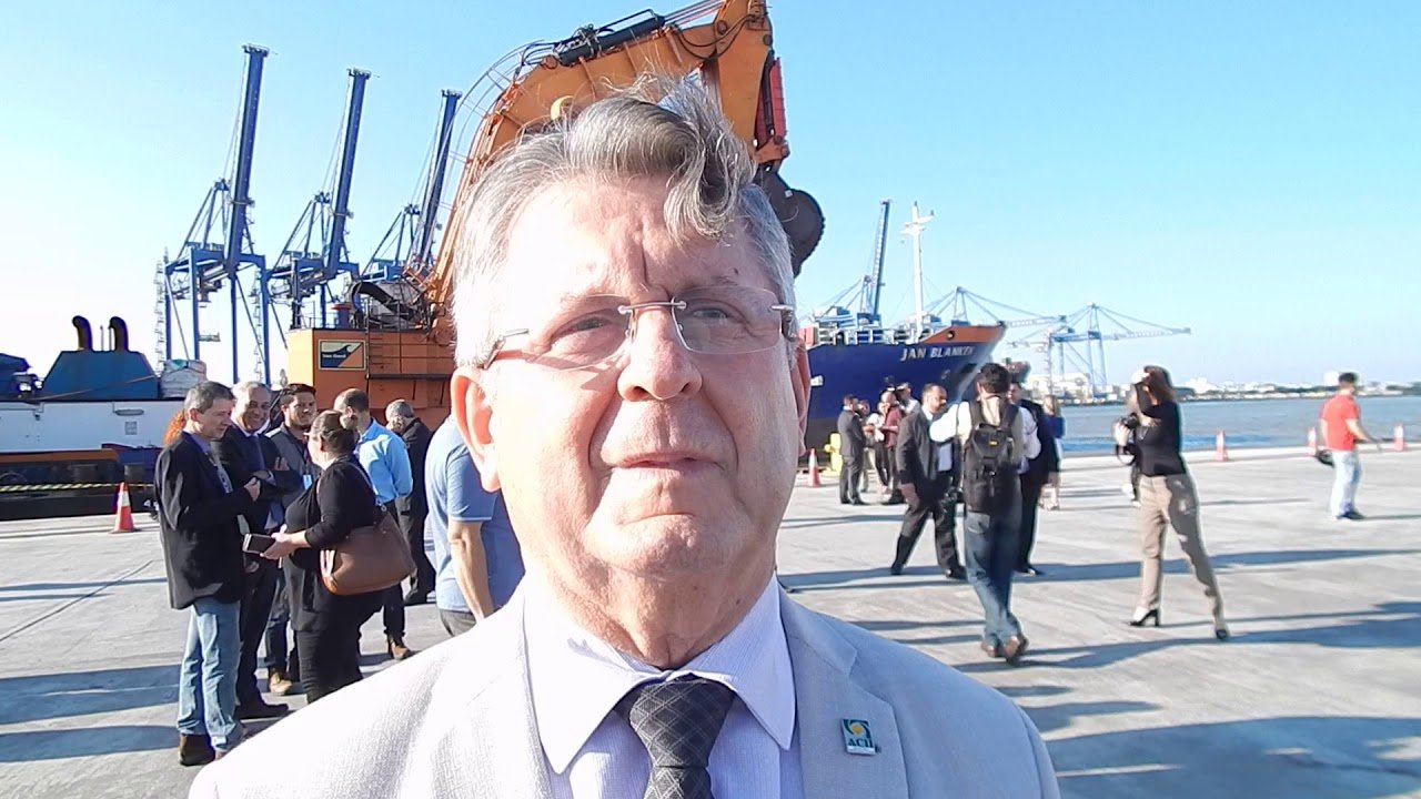 Associação Empresarial de Itajai: Mário Cesar dos Santos – fala da da Inauguração das Obras do Berço 4 do Porto de Itajaí