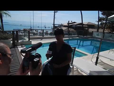 Making off : Entevista de Flavio Perez com Andréia Gonçalves, gerente do Hotel Fita Azul