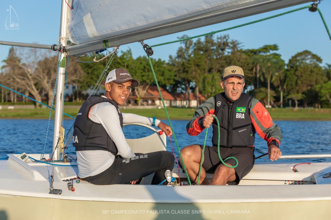 Paulista de Snipe 2019 coroa Ricardo Canepa Barbosa e Ellion Santana