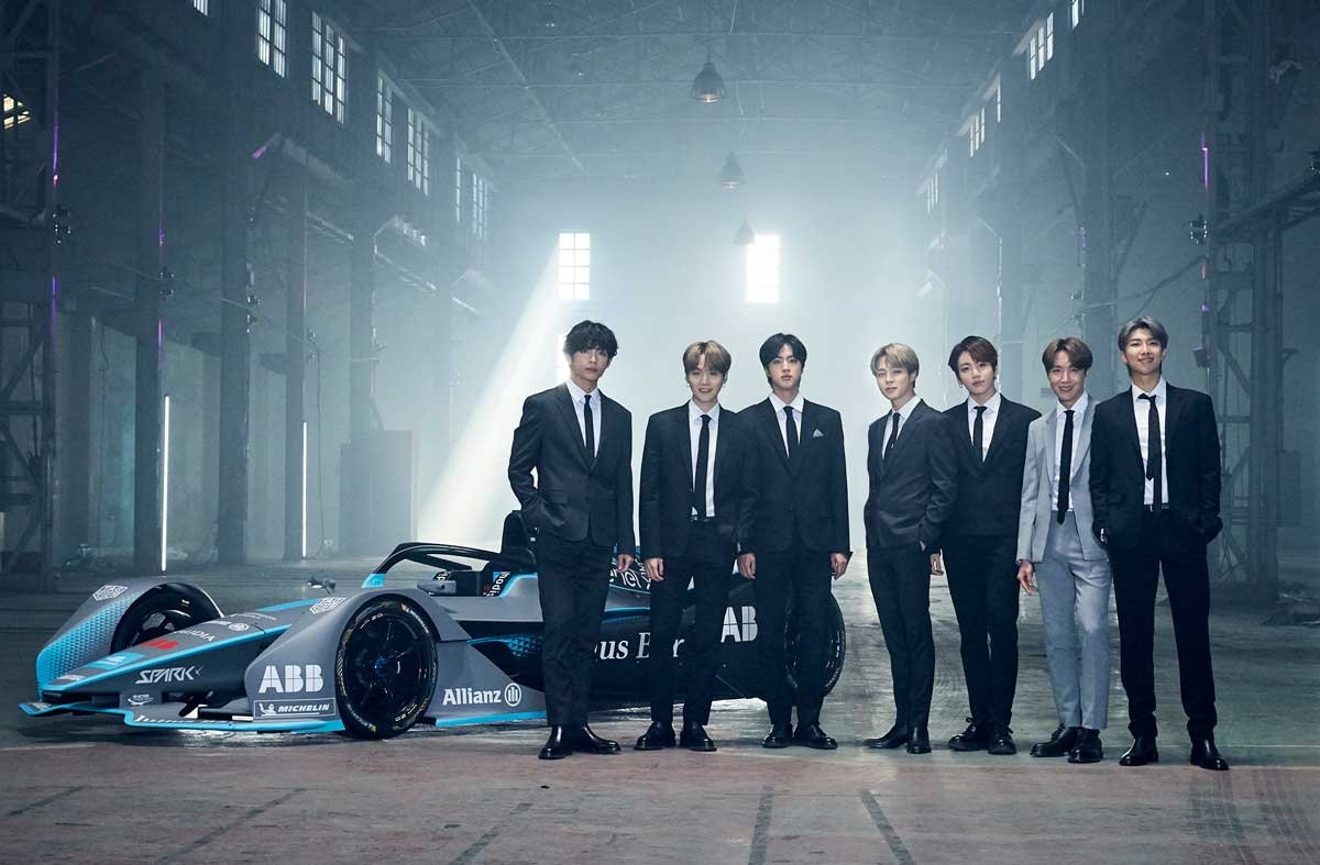 Fenômeno K-Pop, integrantes do BTS se tornam embaixadores globais da Formula E