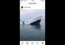 Domingo: embarcação naufraga na região de Itapema SC