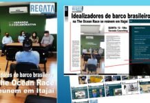 Idealizadores de barco brasileiro na The Ocean Race se reúnem em Itajaí –