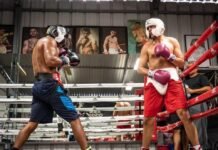 Esquiva Falcão faz sparring com ídolos do boxe