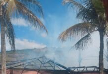 Incêndio atinge Clube Naval Charitas