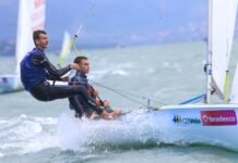 Vento forte marca primeiro dia de regatas da Copa Brasil de Vela 2021 em Ilhabela (SP)