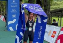 Paranaense da Seleção Escolinha de Triathlon é campeã da Copa Americana Júnior no Chile