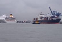 Itajaí recebeu a primeira escala do navio Costa Fascinosa