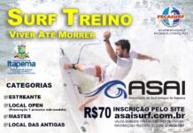Campeonato ‘Surf Treino – Viver até Morrer’, em Itapema.