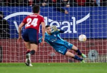 Goleiro do Osasuna Sergio Herrera amplia seu recorde impressionante de defesas de pênalti ao barrar Benzema duas vezes