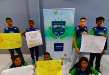 Instituto promove ação contra abuso sexual infantil com triatletas mirins