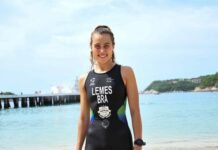 Aposta paranaense para o triathlon nacional abre pontuação olímpica em etapa da Copa do Mundo