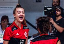 Joia da base rubro-negra, Helena Wenk celebra chance com Bernardinho no Sesc RJ Flamengo