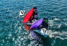 Terceiro dia de regatas do Mundial de 49er, 49erFX e Nacra 17