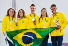 Vela brasileira conquista cinco medalhas nos Jogos Sul-Americanos