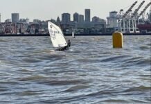 Sarah Biekarck e Ion Lowy representam o YCSA na Semana de Buenos Aires de Optimist