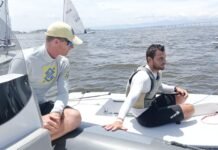 Robert Scheidt orienta futuros velejadores em clínica de vela no ICRJ