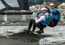 Martine Grael e Kahena Kunze finalizam treinos no Rio de Janeiro