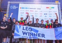 El WindWhisper Racing Team gana la primera etapa de The Ocean Race VO65 Sprint