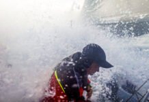 Ambas flotas, IMOCA y V065, se aproximan a la línea de meta de la primera etapa en Cabo Verde