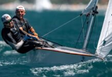 Lucas Mazim e Alexandre Paradeda ficam em terceiro no Campeonato Brasileiro de Snipe em Floripa