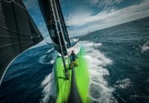 Grandes manobras no percurso da regata e a liderança da equipe Holcim-PRB é reduzida à metade…