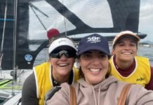 Portuguesa é trunfo de Martine e Kahena na preparação rumo a Paris 2024 Martine, Kahena e Tania