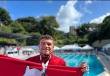 Matheus Gonche conquista três medalhas de ouro no Brasileiro Sênior de Natação