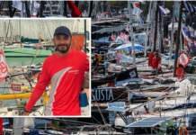 Jonas Muro Gomes é o único brasileiro na Regata MiniTransat com o seu veleiro veleiro Borrachudo