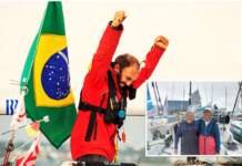 Um brasileiro chega ao final da Mini Transat e outro brasileiro ainda está na Transat Jacques Vabre – exemplos de velejadores.