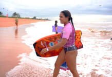 A capixaba Luna Hardman, número 2 do ranking mundial, é destaque no ArcelorMittal Wahine Bodyboarding Pro Wahine Bodyboarding Pro / Divulgação