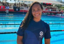 Celine Bispo garante medalha de ouro nos 50m borboleta do Campeonato Paulista de Inverno celine bispo