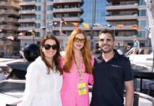 Stark Bank recebe Marina Ruy Barbosa em barco no GP de Mônaco