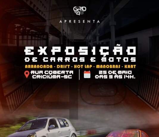 Sábado – dia 25: Associação Sul Catarinense de Esporte Motor – GRID48 será lançada oficialmente