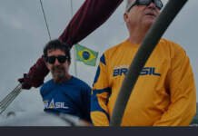 Barco Brasil disputa regata Ubatuba Ilhabela com convidados