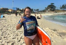 Neymara Carvalho está nas quartas de final da etapa de Saquarema do Circuito Brasileiro de Bodyboarding