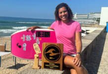 Capixaba Maíra Viana é campeã mundial de bodyboarding, em Portugal