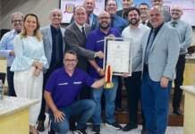Câmara Municipal de Vereadores de Criciúma homenageia velejador e empresário Jorge Gaidzinski Carneiro pelos títulos de campeão Brasileiro na classe BRA-RGS e campeão geral do Campeonato de Vela Oceânica
