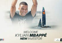 “Coalition Capital”, de Kylian Mbappé, investe na equipe francesa do SailGP; “Inspired by KM” se torna parceiro filantrópico oficial da equipe