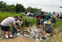 Sul de Santa Catarina : Governo de Criciúma realizou Mutirão de limpeza no Morro Cechinel Fotos: Janine Limas