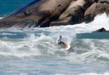 Mais de 150 atletas participam de evento de surfe, beach tennis e futvôlei no Guarujá (SP)