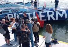 Biotherm do Paul Meilhat aposta em espírito de equipe para brilhar na The Ocean Race Europe 2025 Paul Meilhat na quarta parada da The Ocean Race em Itajai, Santa Catarina - Foto - Adilson Pacheco-RN