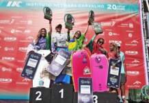 Luna Hardman é campeã do ArcelorMittal Wahine Bodyboarding Pro e Joselani Amorim comemora título mundial Máster