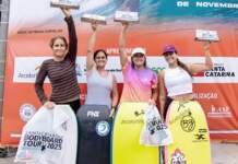 Bodyboarding tem final histórica entre mãe e filha, com vitória de Luna Hardman em Santa Catarina