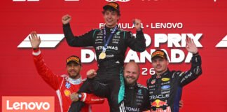 Formula 1 – Kimi Antonelli venceu o Grande Prêmio do Canadá domingo, enquanto George Russell abandonou a prova 2026 in Montreal, Quebec. (Photo by Peter Fox/Getty