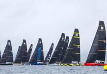 Barcos brasileiros Crioula e Caballo Loco na Rolex TP52 World Championship 2026 na Sardenha © Nico Martinez / 52 SUPER SERIES