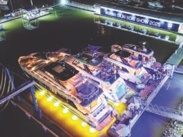 Marina Itajaí Boat Show| Barco operado a hidrogênio e telão para assistir aos jogos da Copa