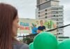 Garden Café celebra os 166 anos de Itajaí com Ação especial com fixação de balões pela cidade