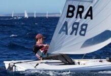 Gustavo Kiessling representa o Brasil no Campeonato Mundial da classe ILCA 7